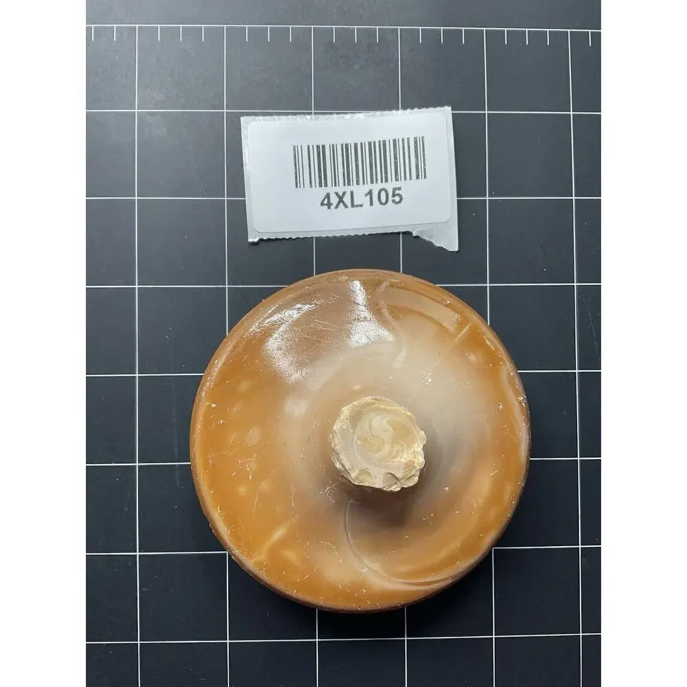 Chocolate Carmel Pontil Art Glass Cullet‎ Opaque Swirl Slag Glass #4XL105